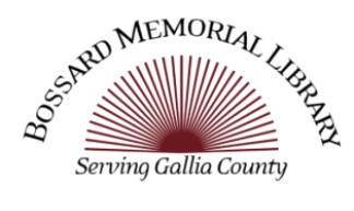 Link to Bossard Memorial Library Home Page